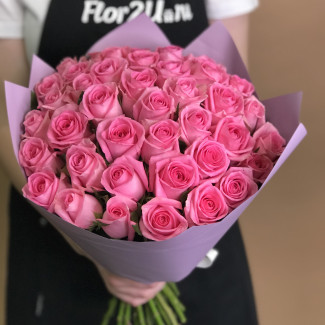Розы Букет из 41 розовой розы (40 см)
