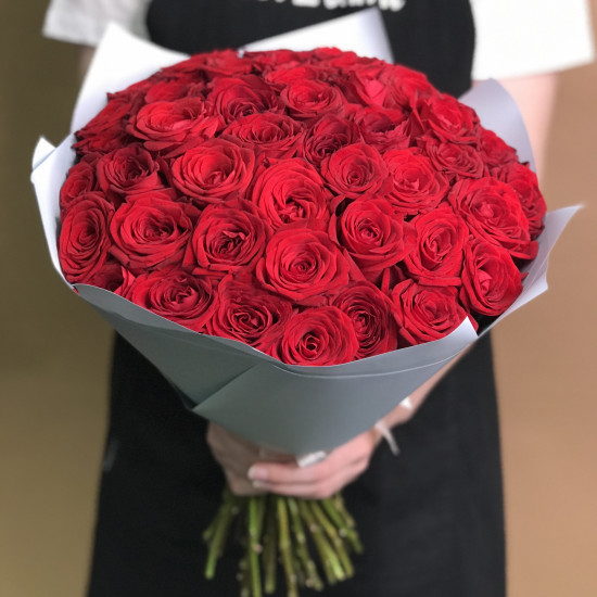 Розы Букет из 45 красных роз (40 см)