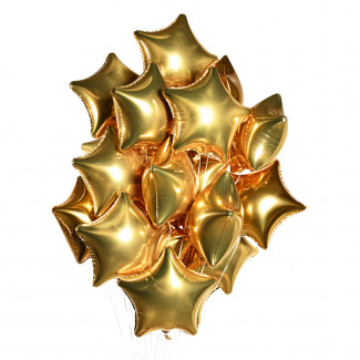 Воздушные шары Воздушные шары Звезды (золото) 20 шт.