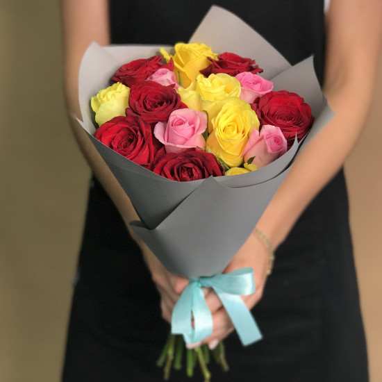 Букет из 15 роз (50 см)