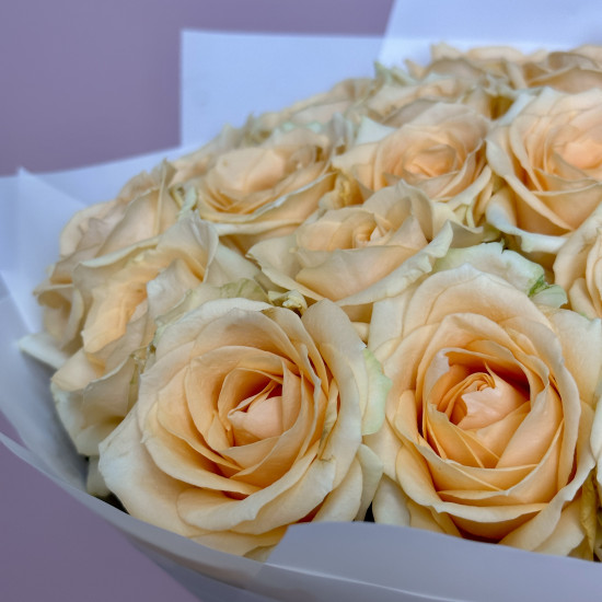 Букеты из роз Букет из 21 розы Нежность (40 см)