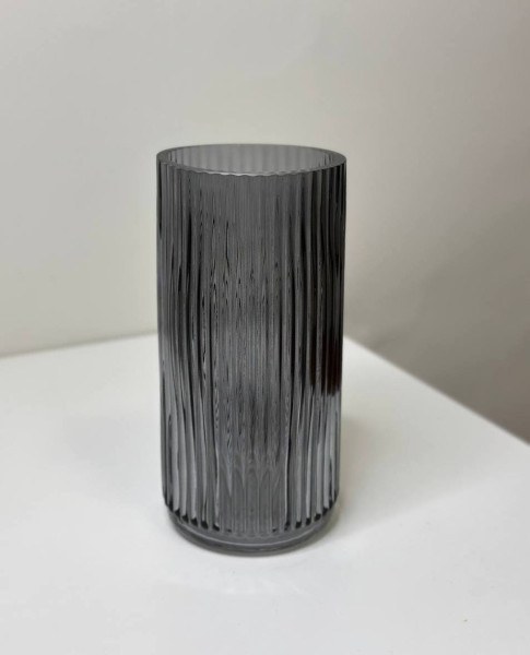 Ваза рефленая (графит)