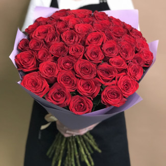 Розы Букет из 51 красной розы (70 см)