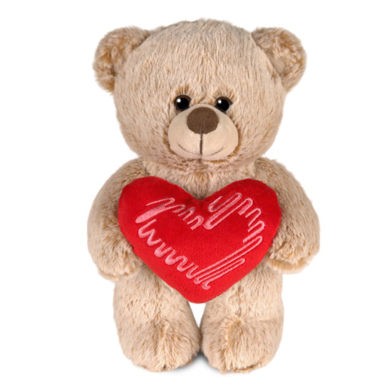 Мишка Добряшка с Сердцем (25 см)