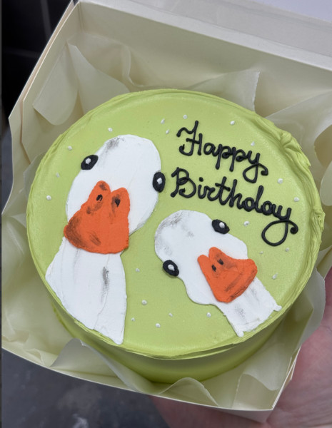 Бенто-торт "Гусь"