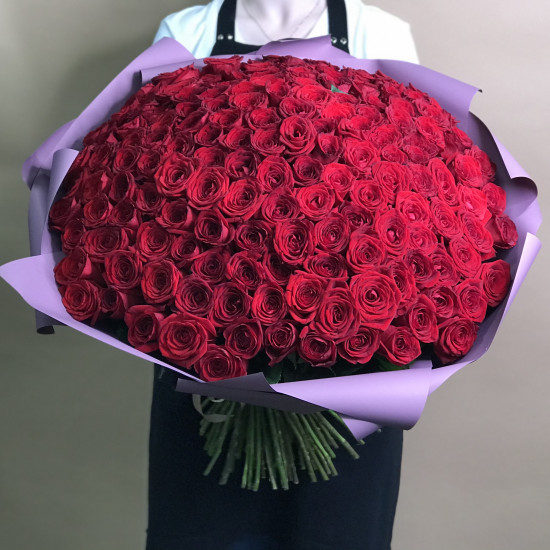 Розы Букет из 151 красной розы (60 см)