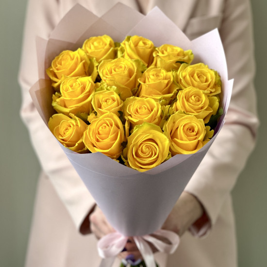 Букеты из роз Букет из 15 роз Пенни Лэйн (70 см)