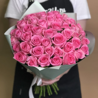 Розы Букет из 51 розовой розы (50 см)