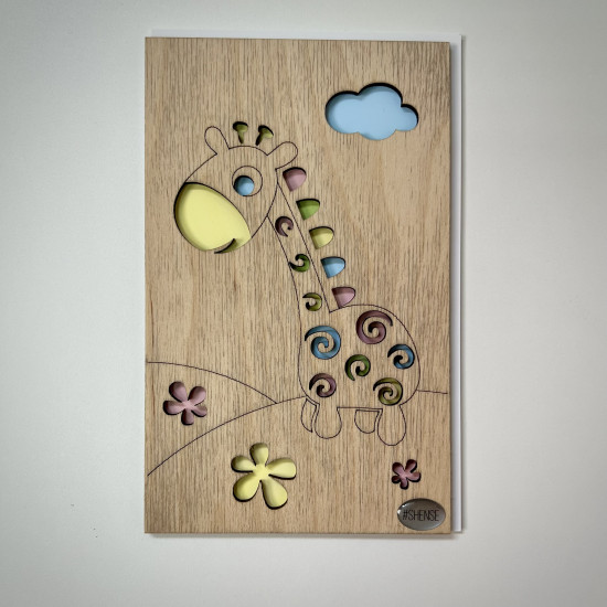 Открытка Shense Винтаж «жирафик»