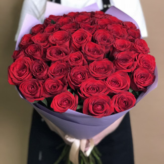 Розы Букет из 41 красной розы (70  см)