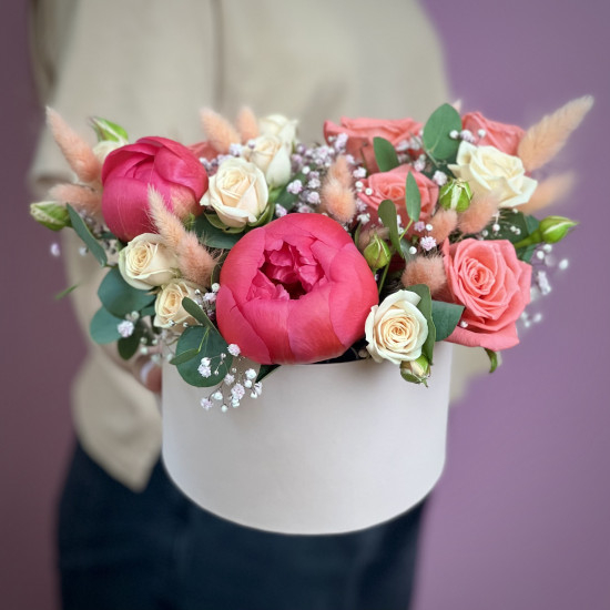 Цветы в коробке Солнце Тосканы