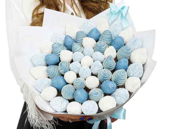 Букет из клубники в шоколаде Тиффани L