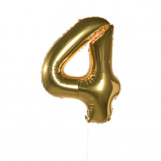 Воздушные шары Воздушные шары Цифры (золото) 4