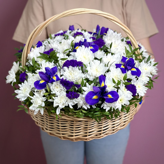 Хризантемы Корзинка Ангела