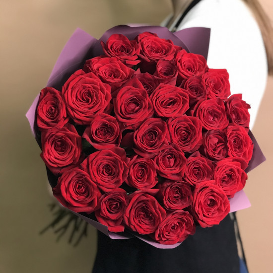 Розы Букет из 31 красной розы (60 см)
