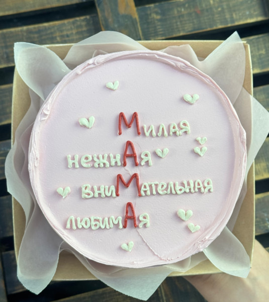Бенто-торт "Милая мама"