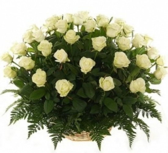 Корзина из 51 розы