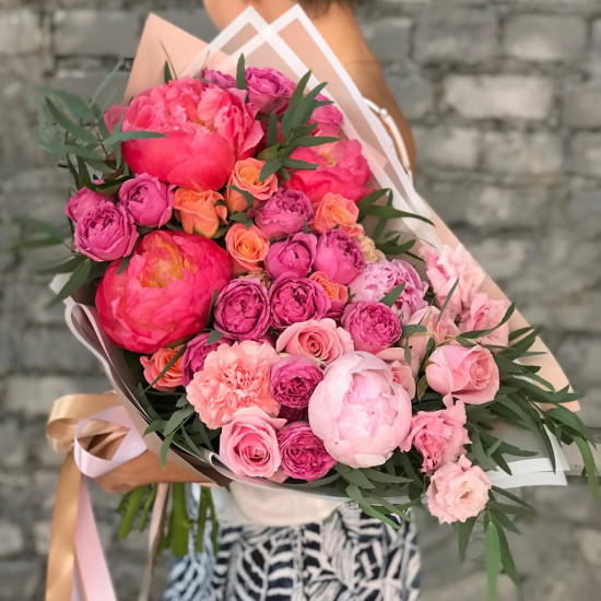 Букет Розовая симфония