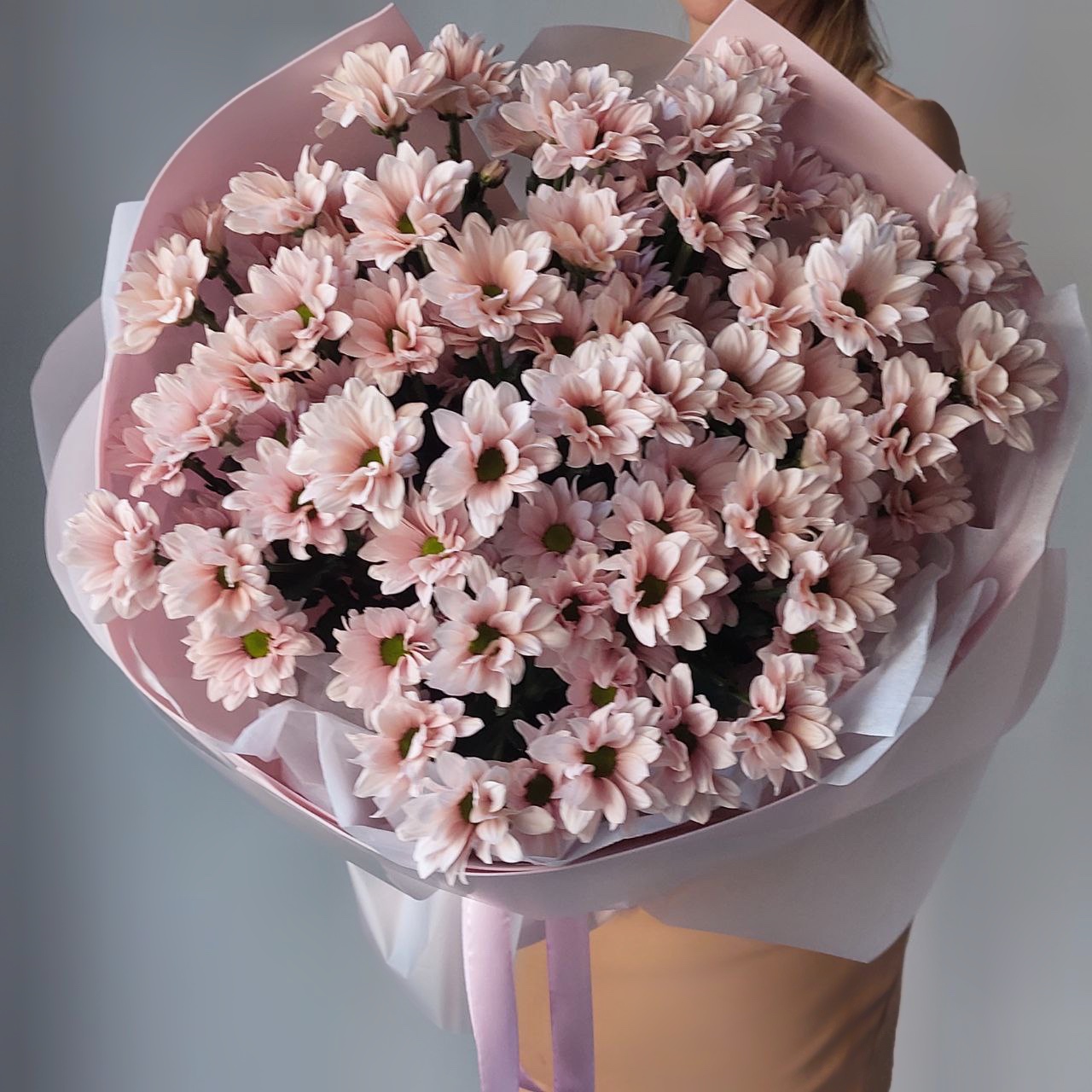Хризантемы Букет Вдохновение в розовом