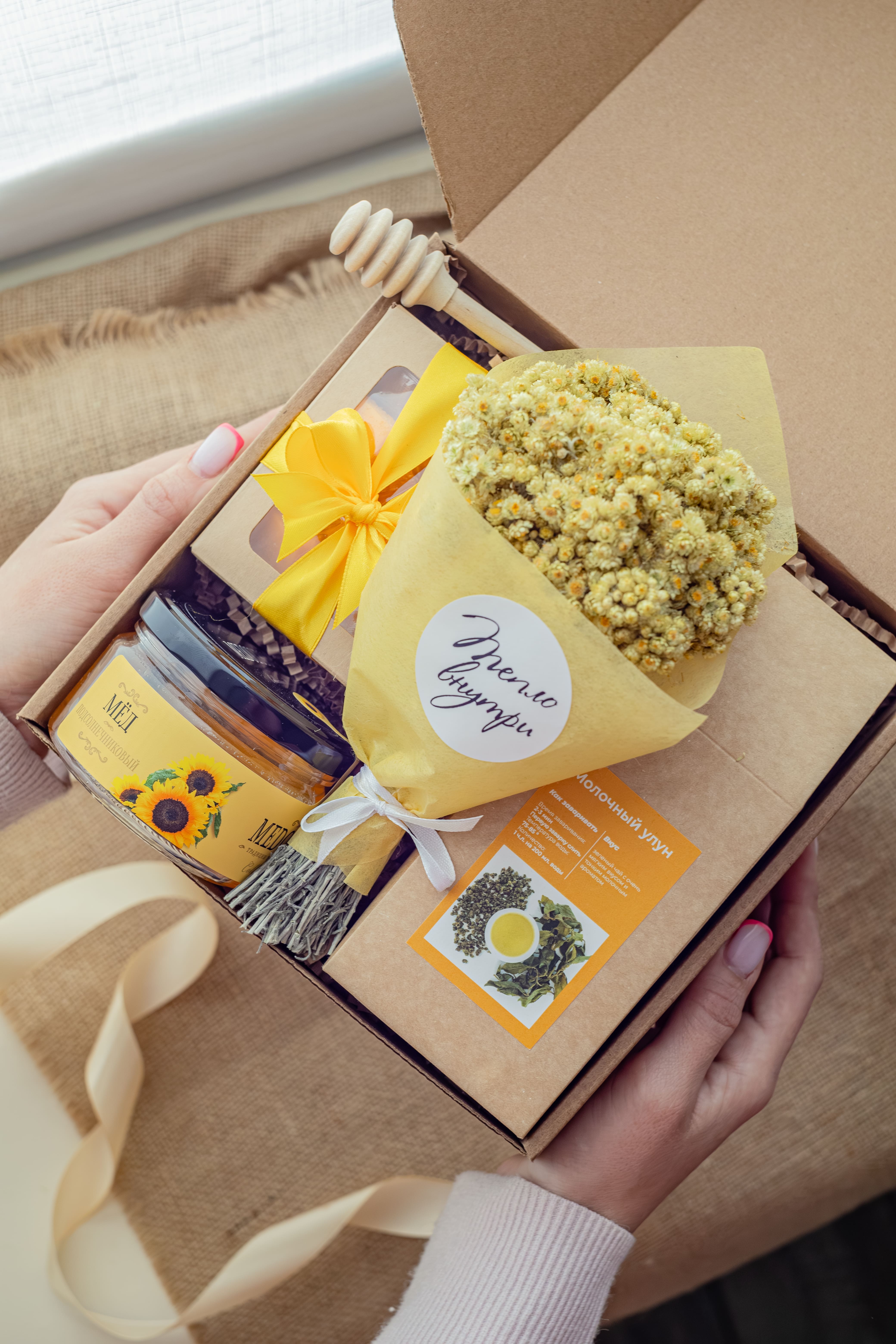 Для crm Набор Иммортель с чаем