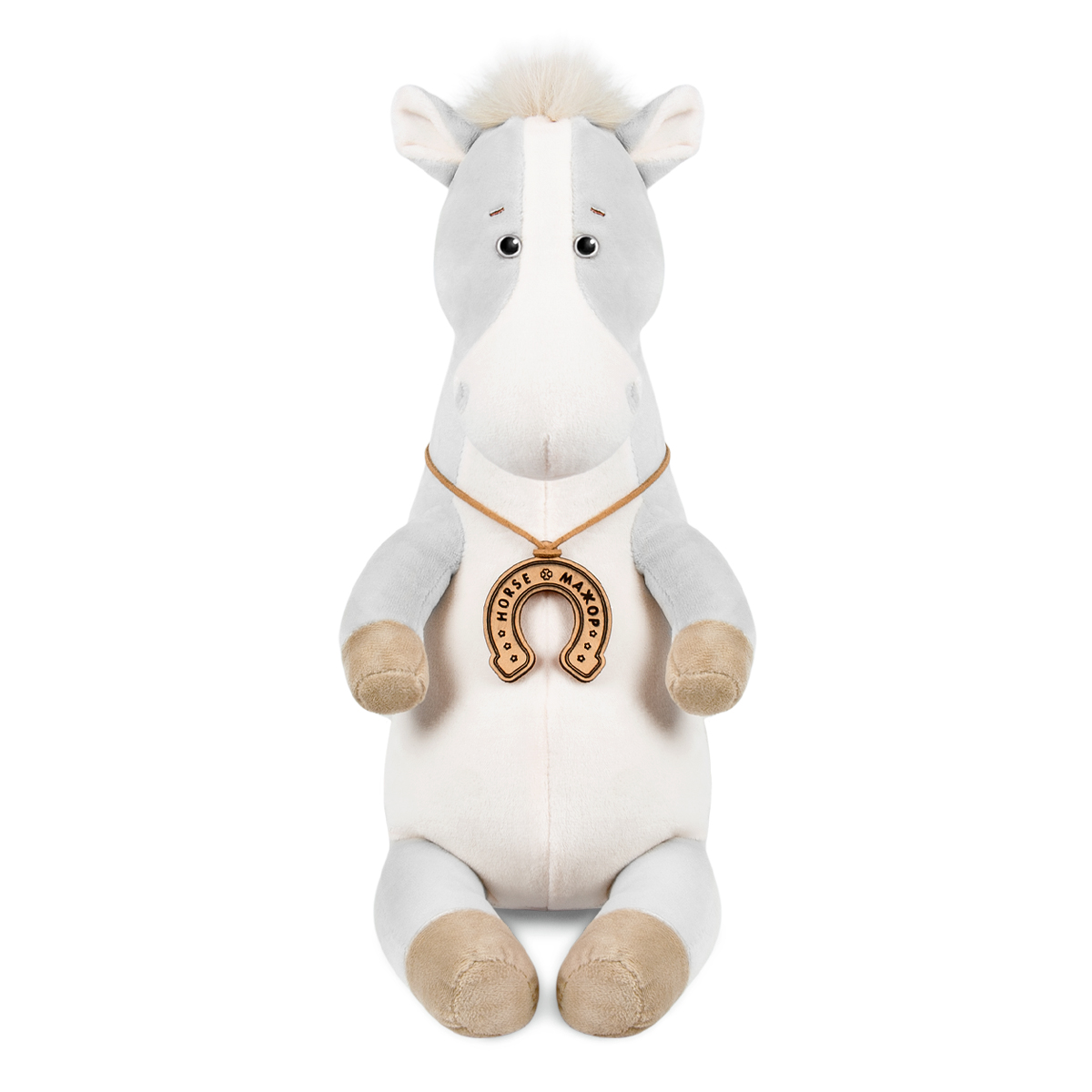 Мягкие игрушки Конь с подковой (25 см)