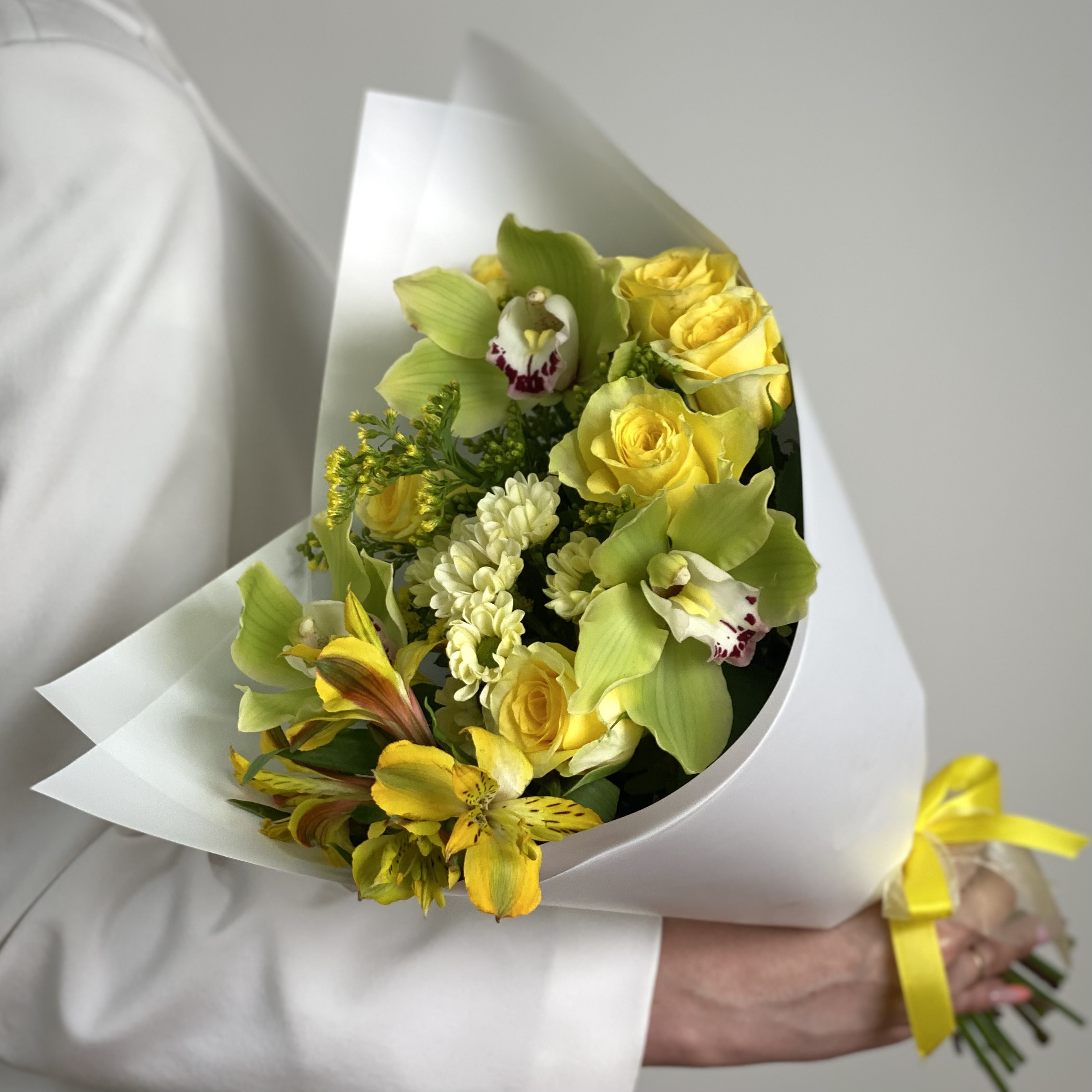 Орхидеи Букет Лимонад