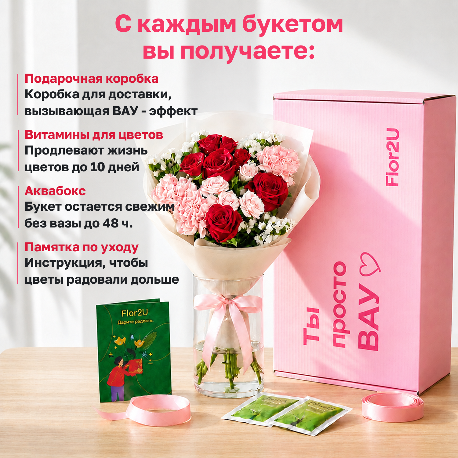 Розы Букет из 101 белой розы (40 см)
