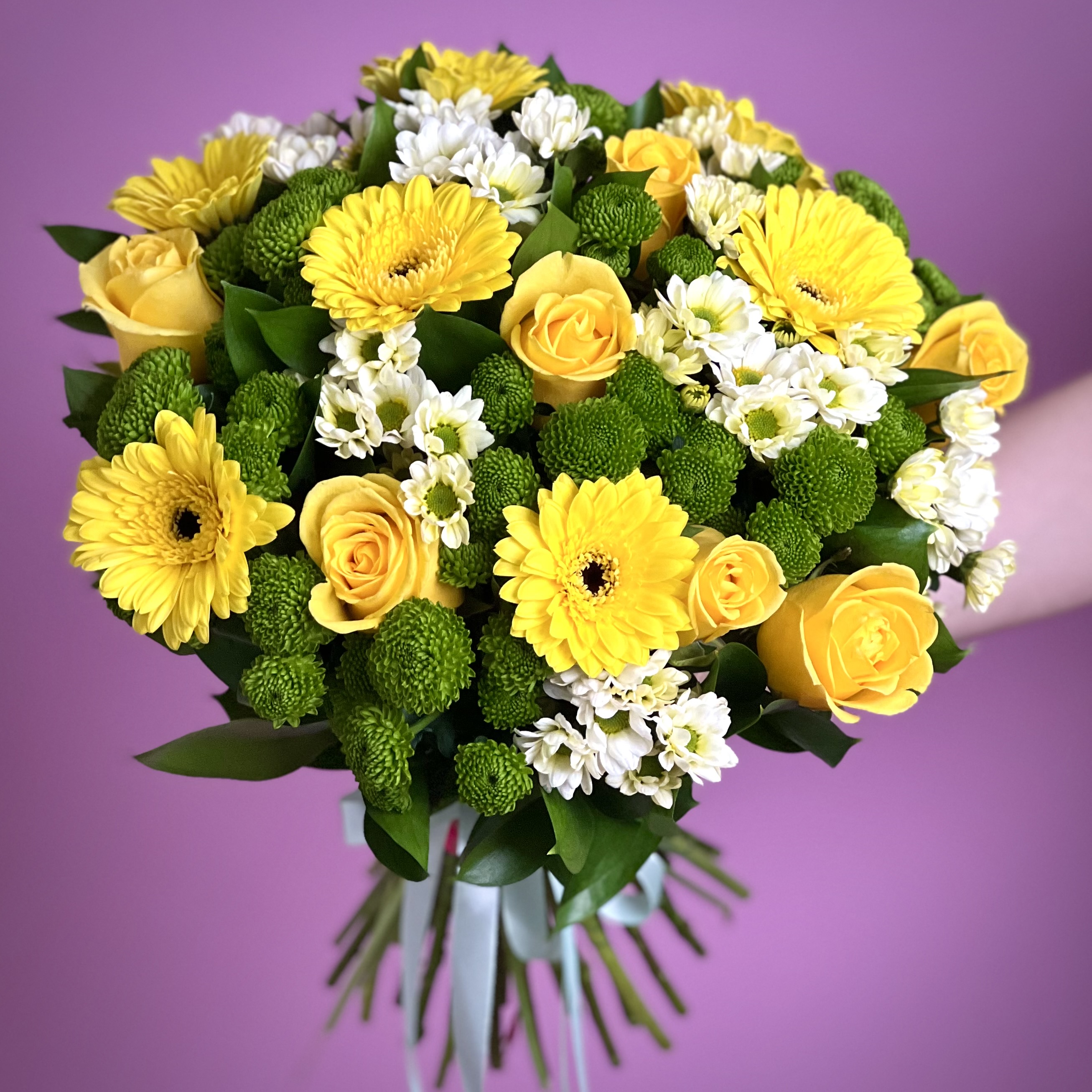 Хризантемы Букет Солнечный День