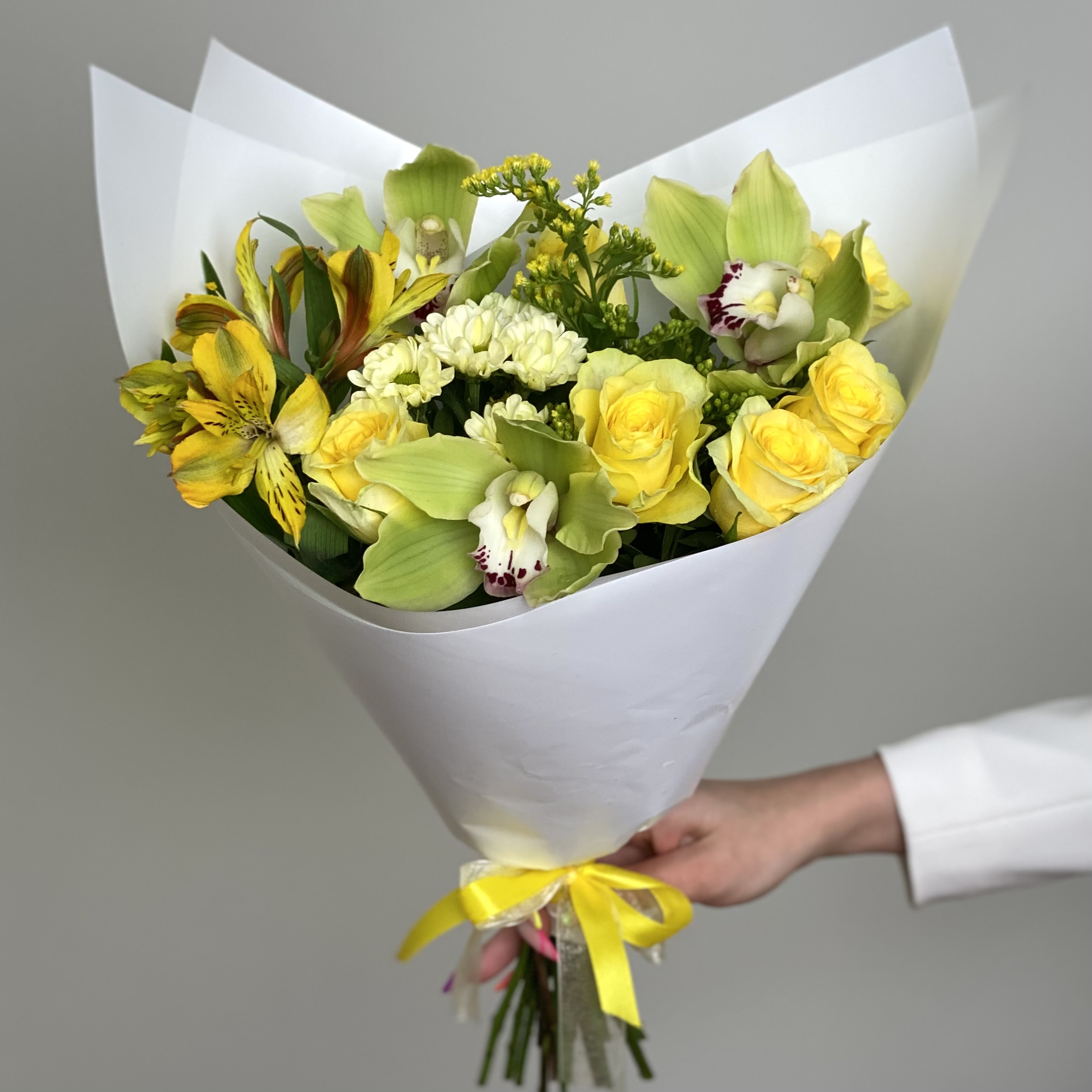 Орхидеи Букет Лимонад