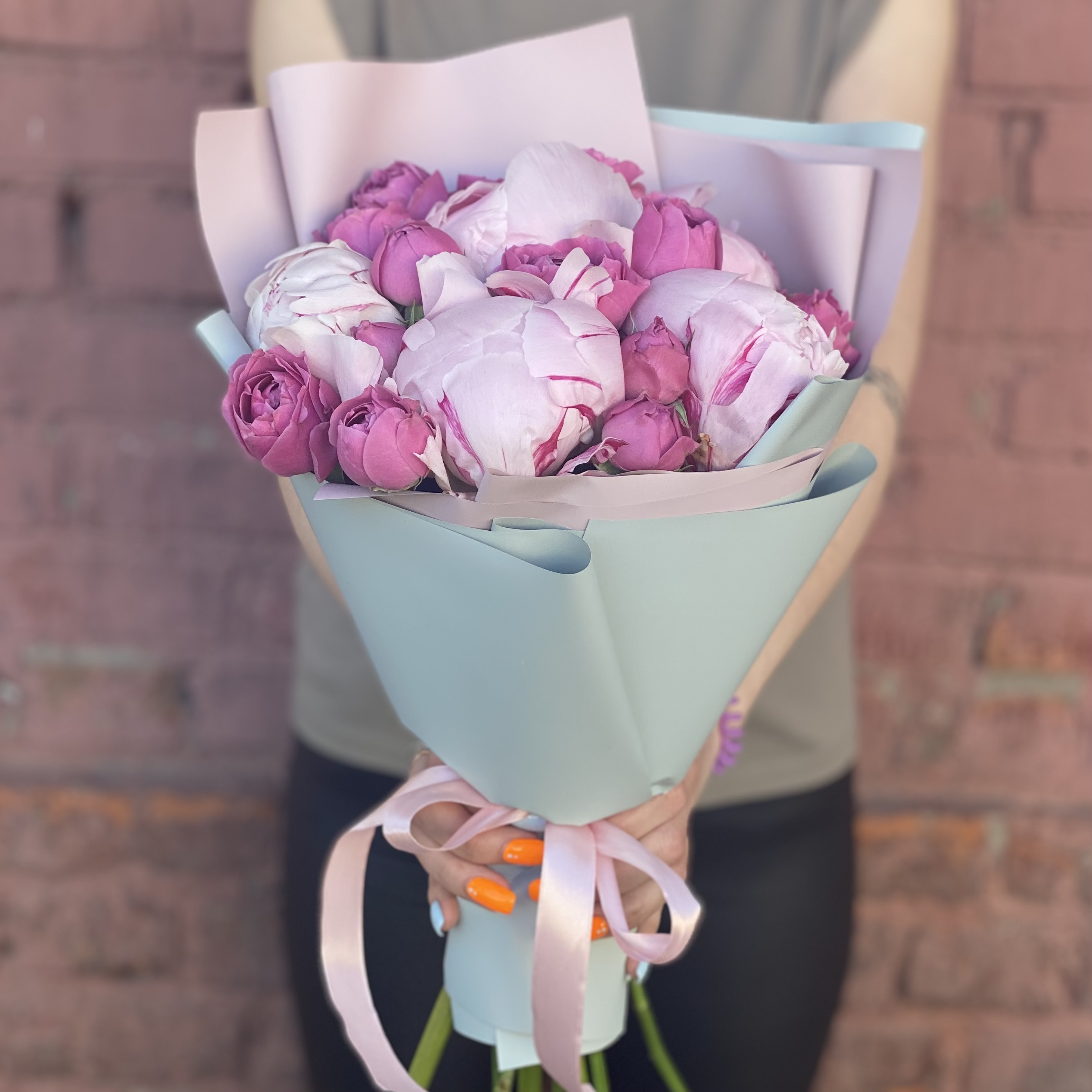 Пионы Букет Мания