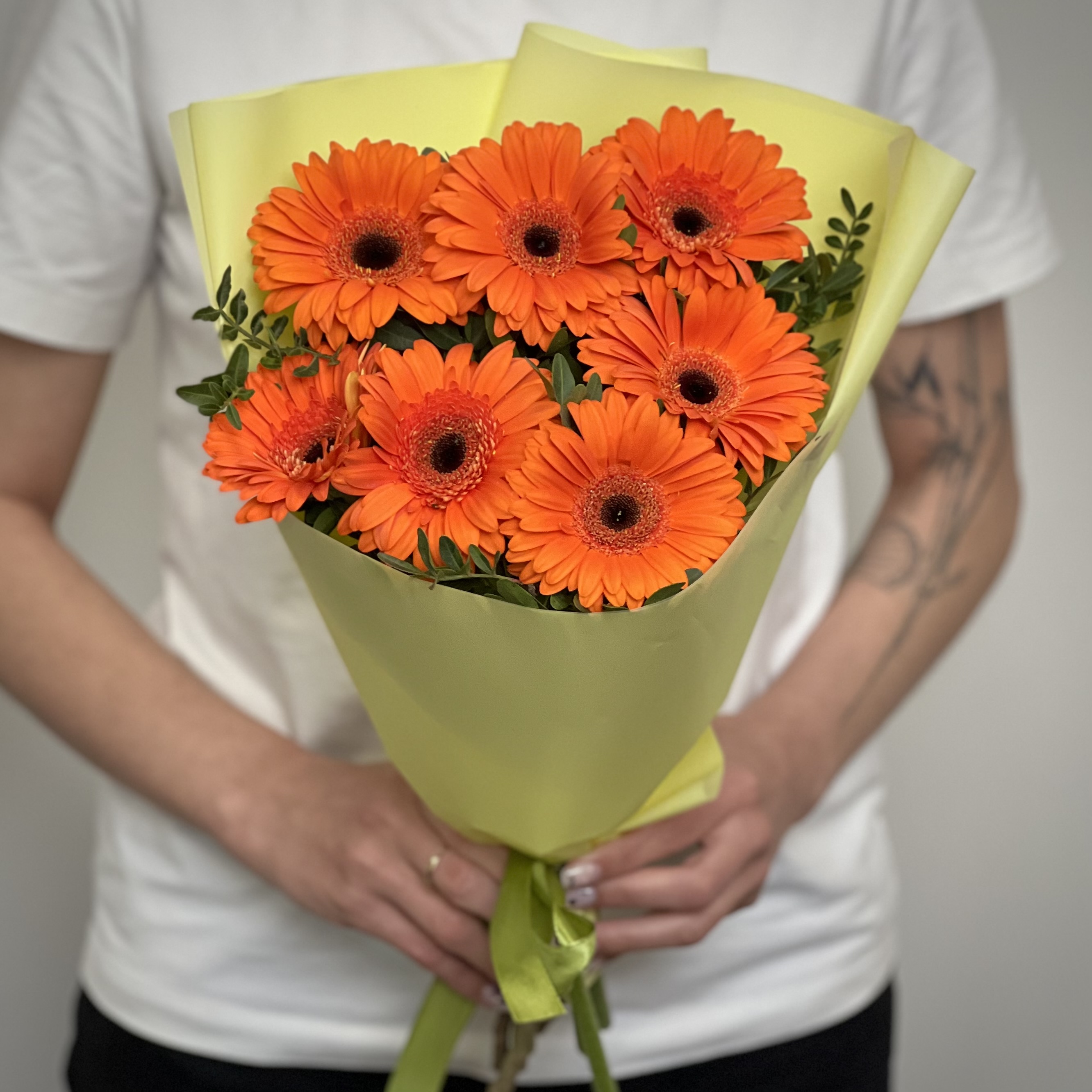 Герберы Букет Веснушки