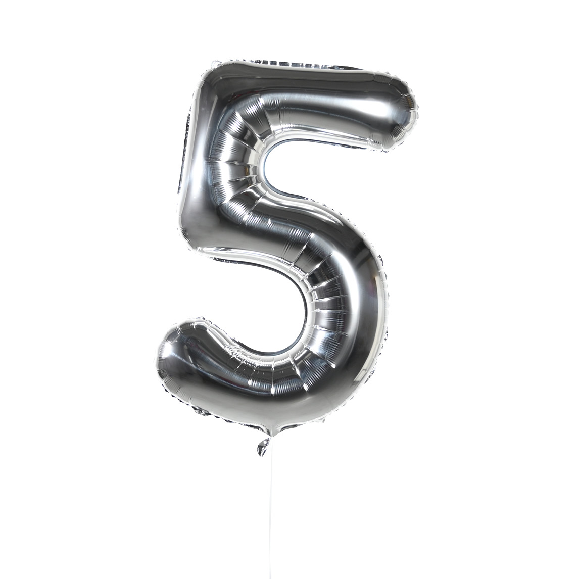 Воздушные шары Цифры (серебро) 5 40 дюймовые радужные цифры фольгированные воздушные шары конфетница украшения для дня рождения детские подарочные шары