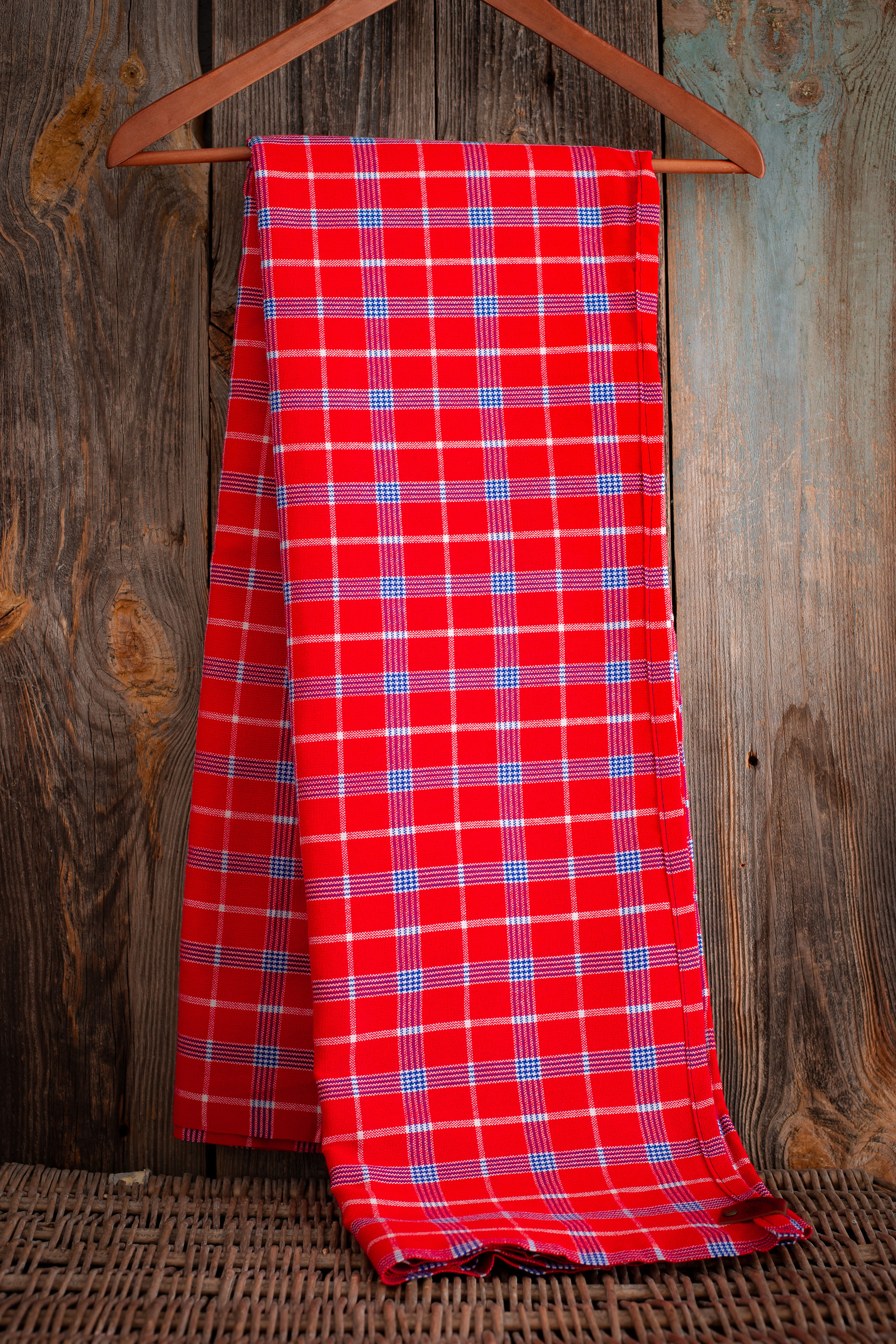 Пледы Масайский плед «сложная клетка» №3