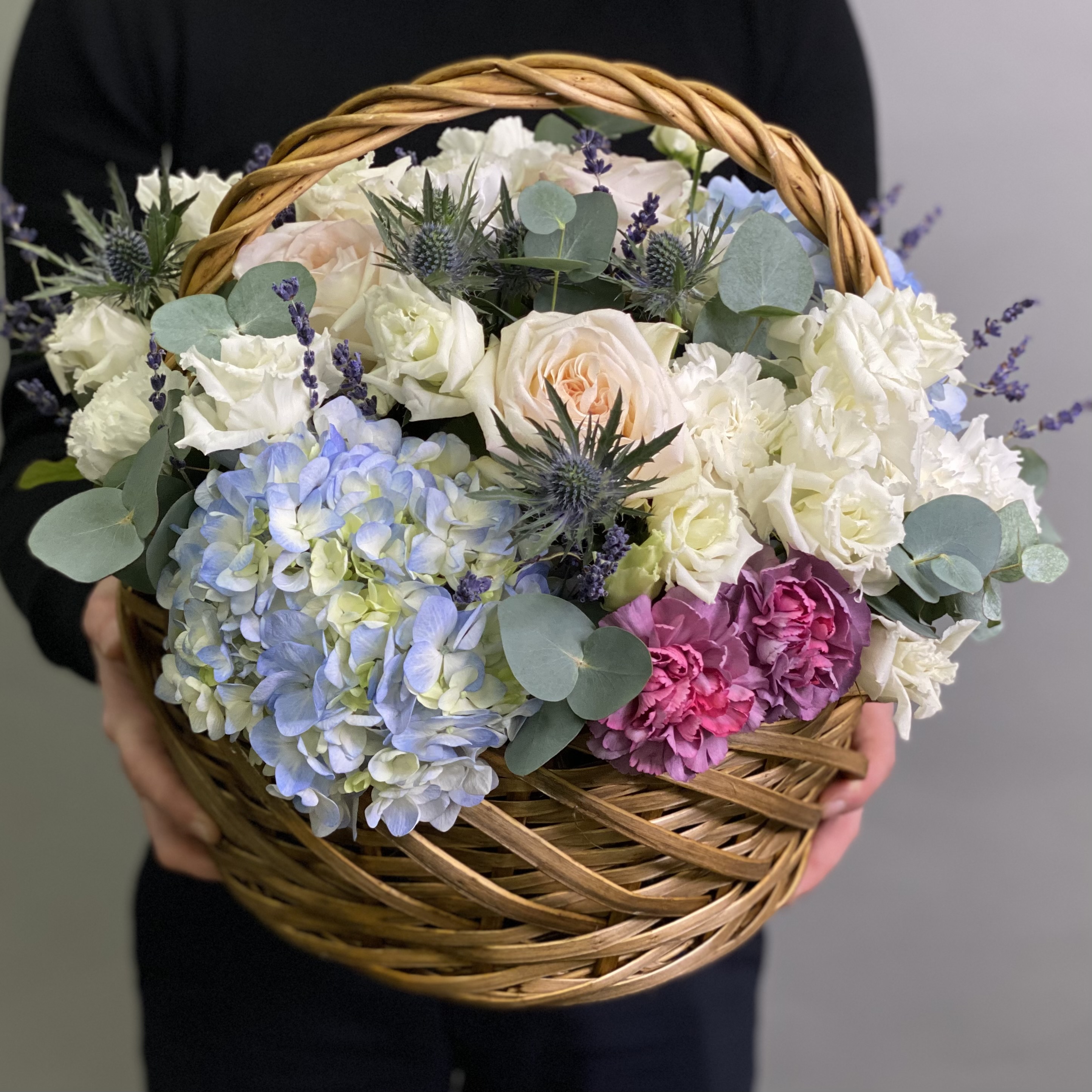Лаванда Корзина цветов Золотой ключик