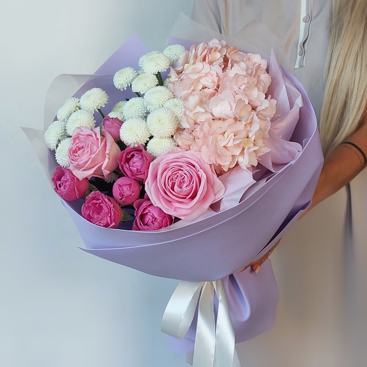 Хризантемы Букет Нежные объятия