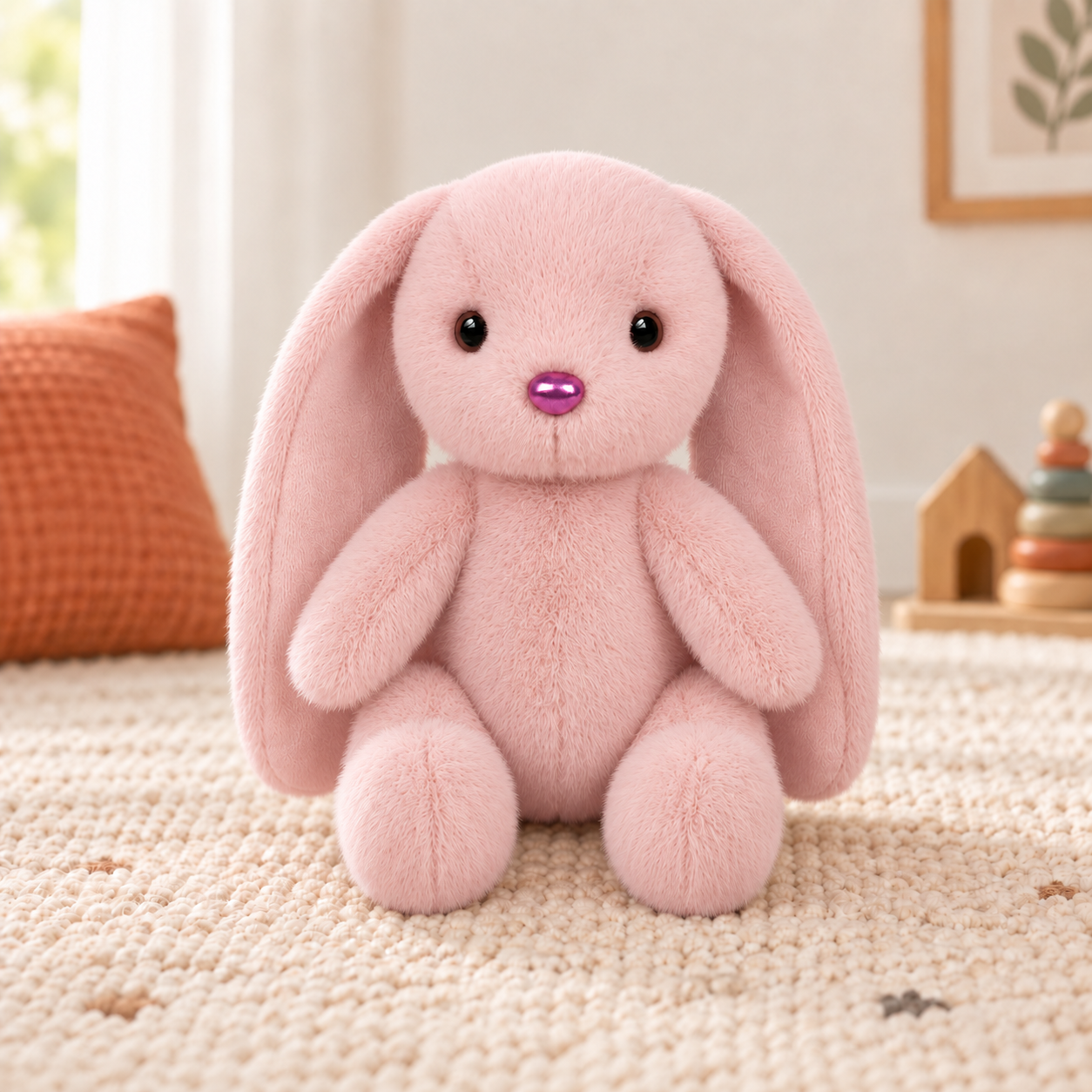 Мягкие игрушки Зайка в коробке Розовый, 20 см