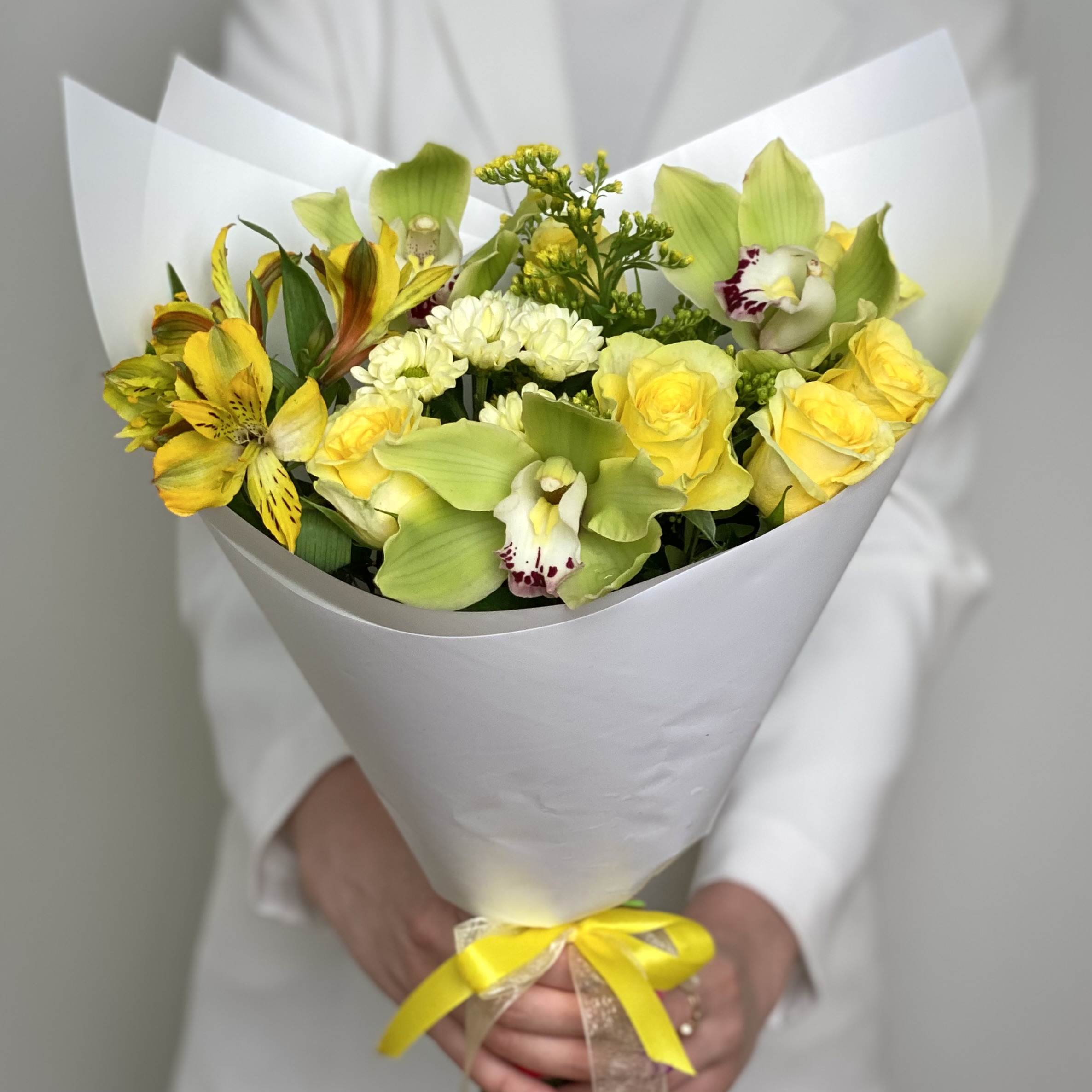 Орхидеи Букет Лимонад
