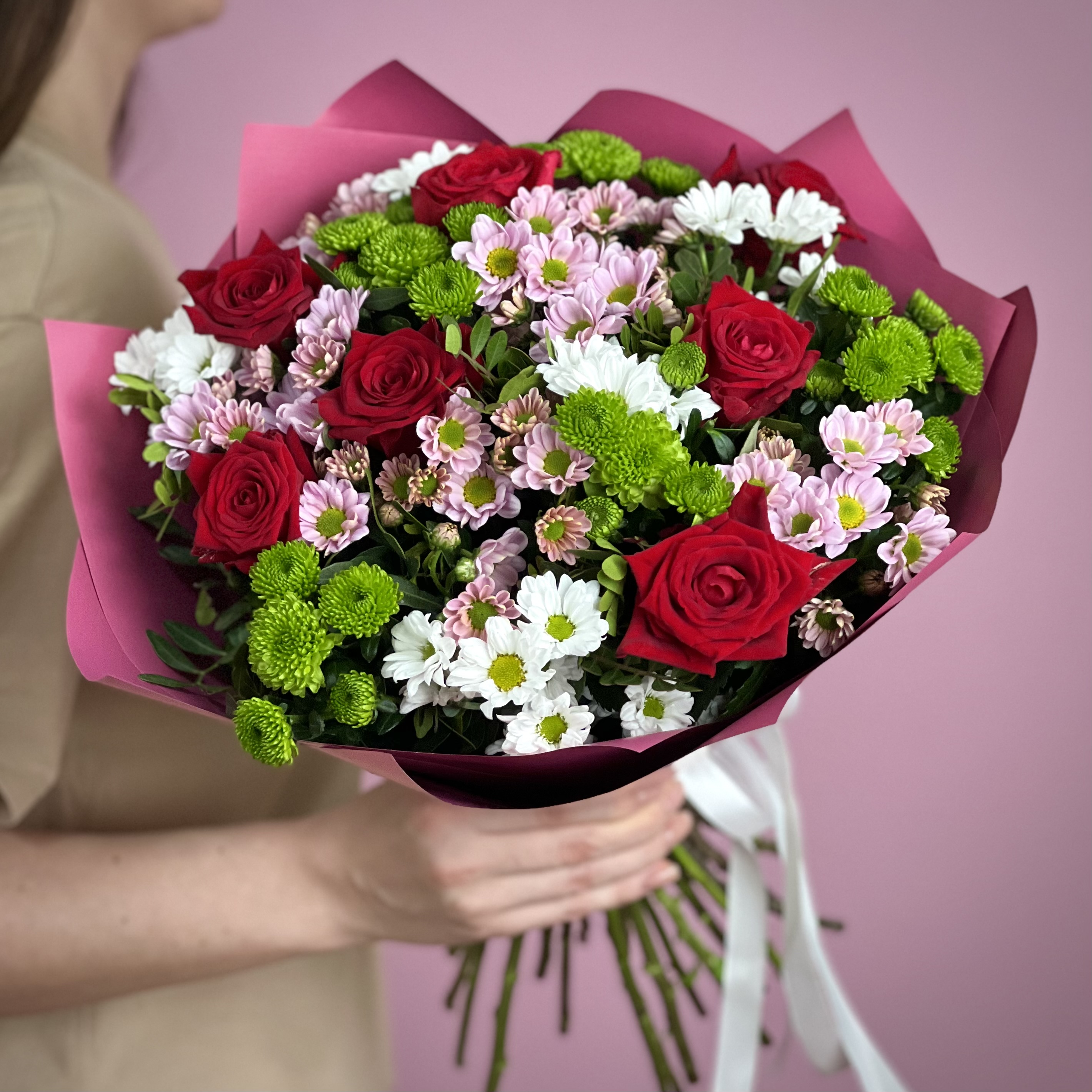 Хризантемы Букет Краски художника