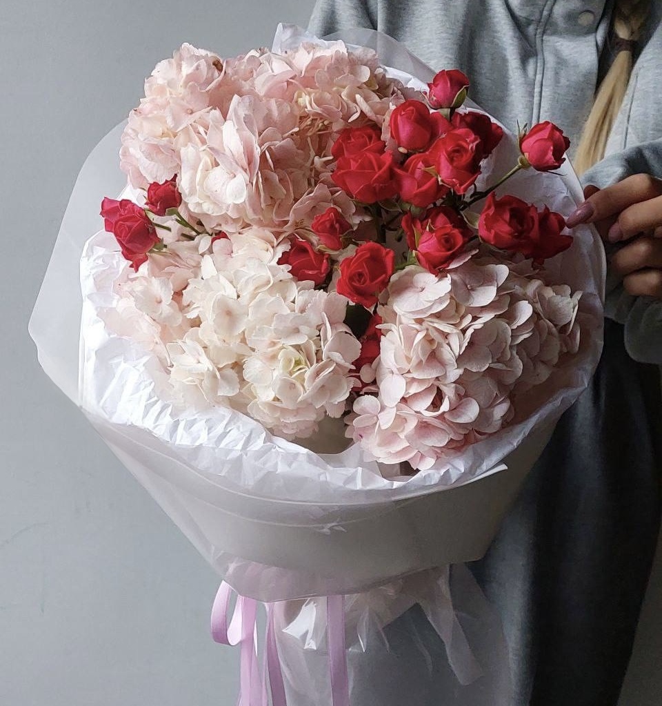 Гортензии Букет Счастливые часы