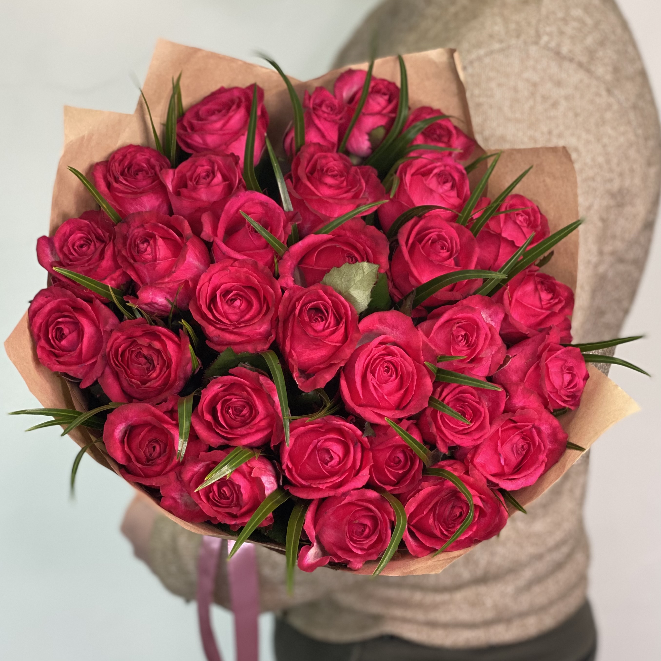 Букеты из роз Букет Малиновые сны