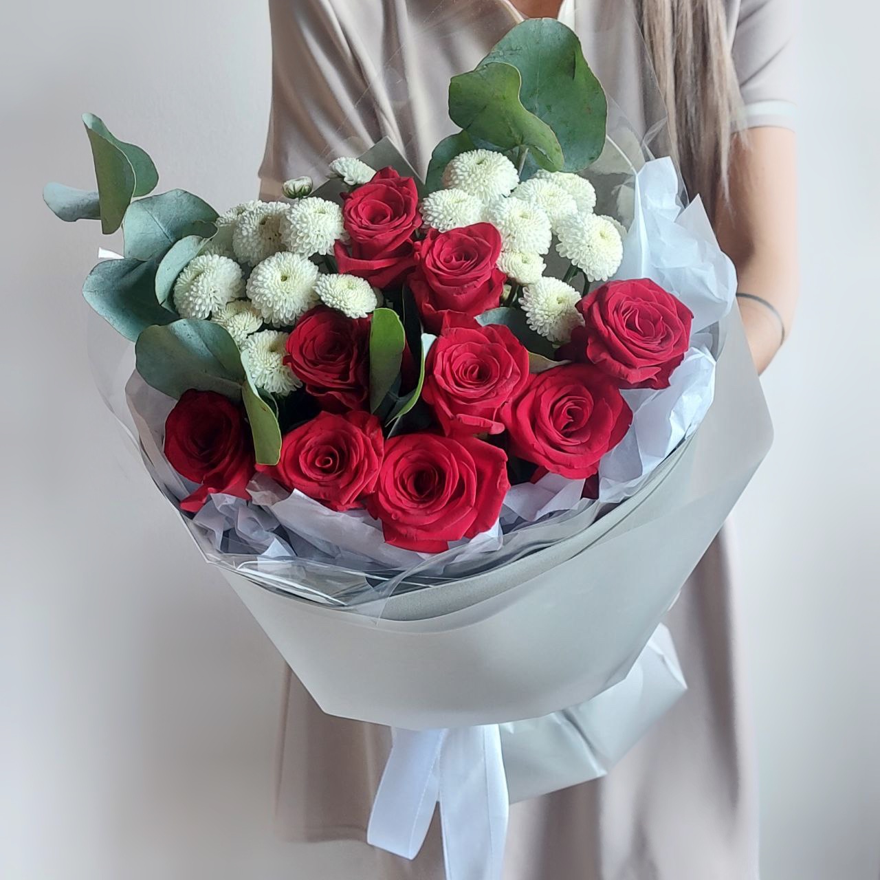 Букеты из роз Букет Пылающий штиль