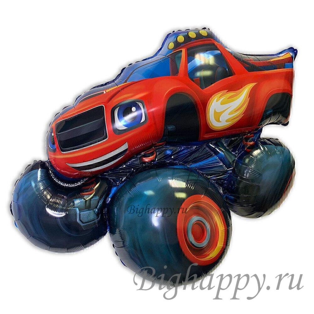 Для crm Фольгированный шар чудо-машинка "Вспыш" на детский праздник