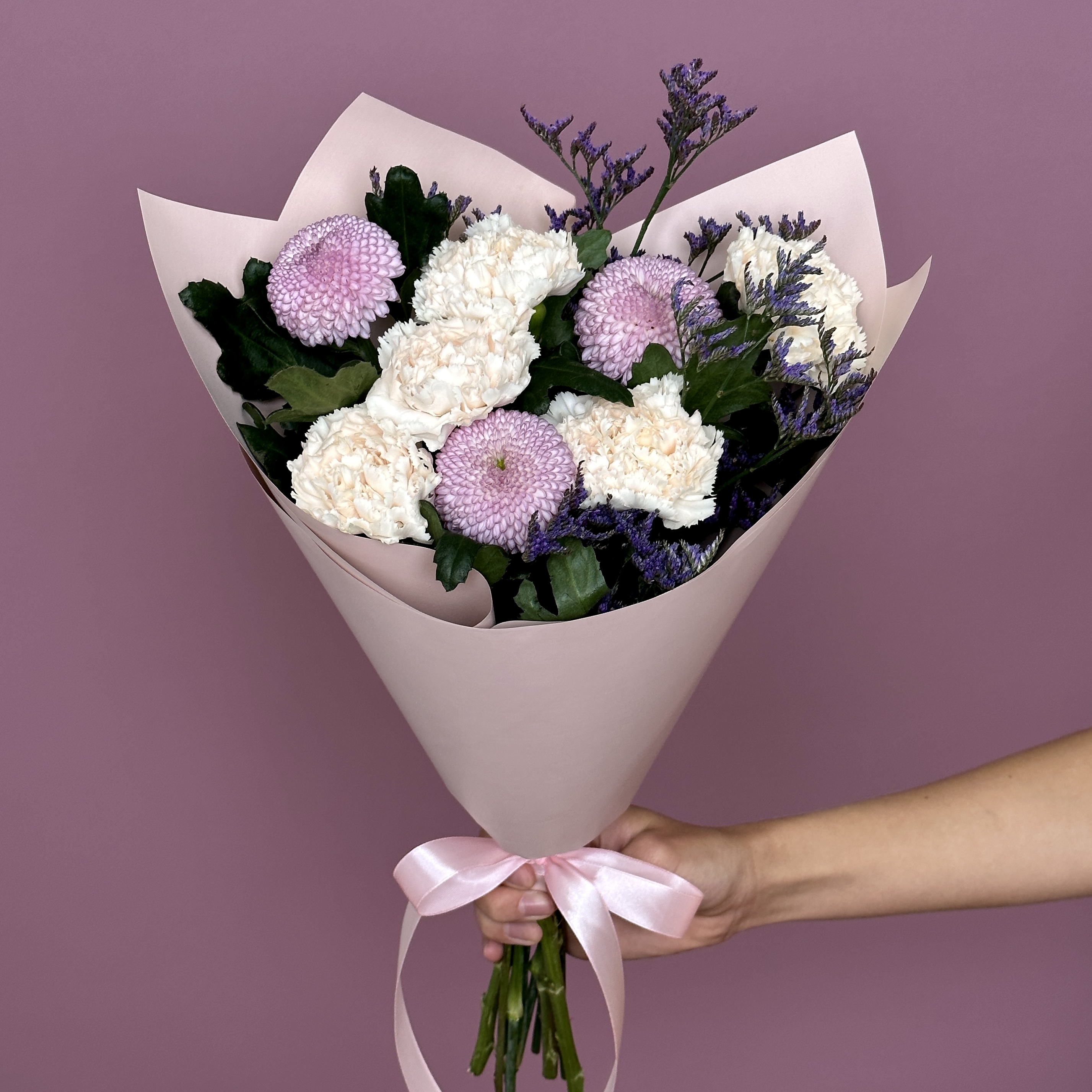 Гвоздики Букет Полночь в Париже