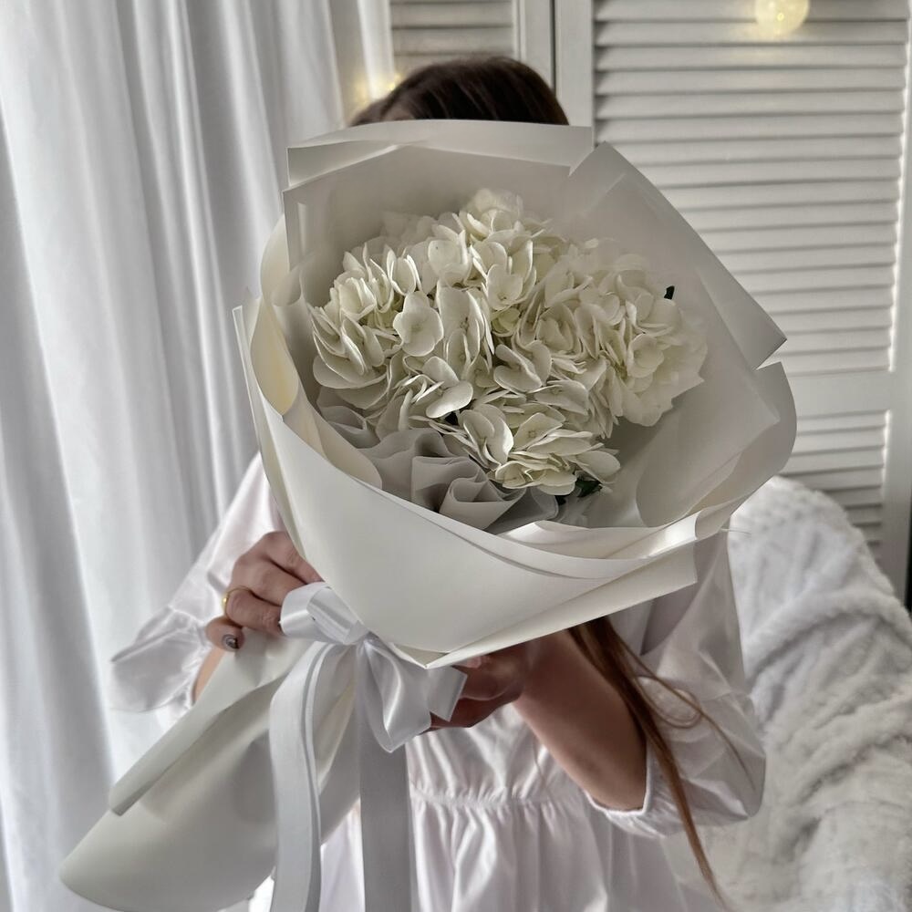 Гортензии Букет Ледяная нежность