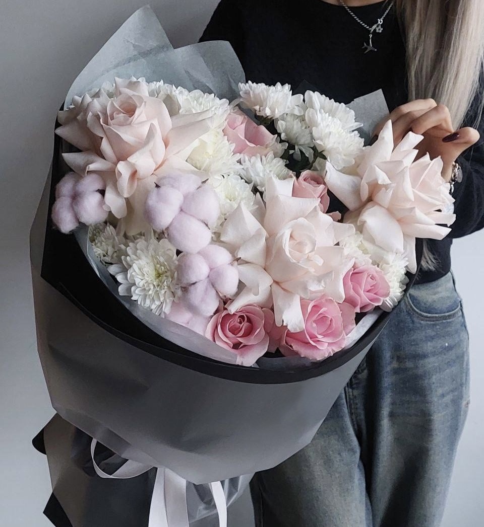 Хризантемы Букет Лиловый рассвет