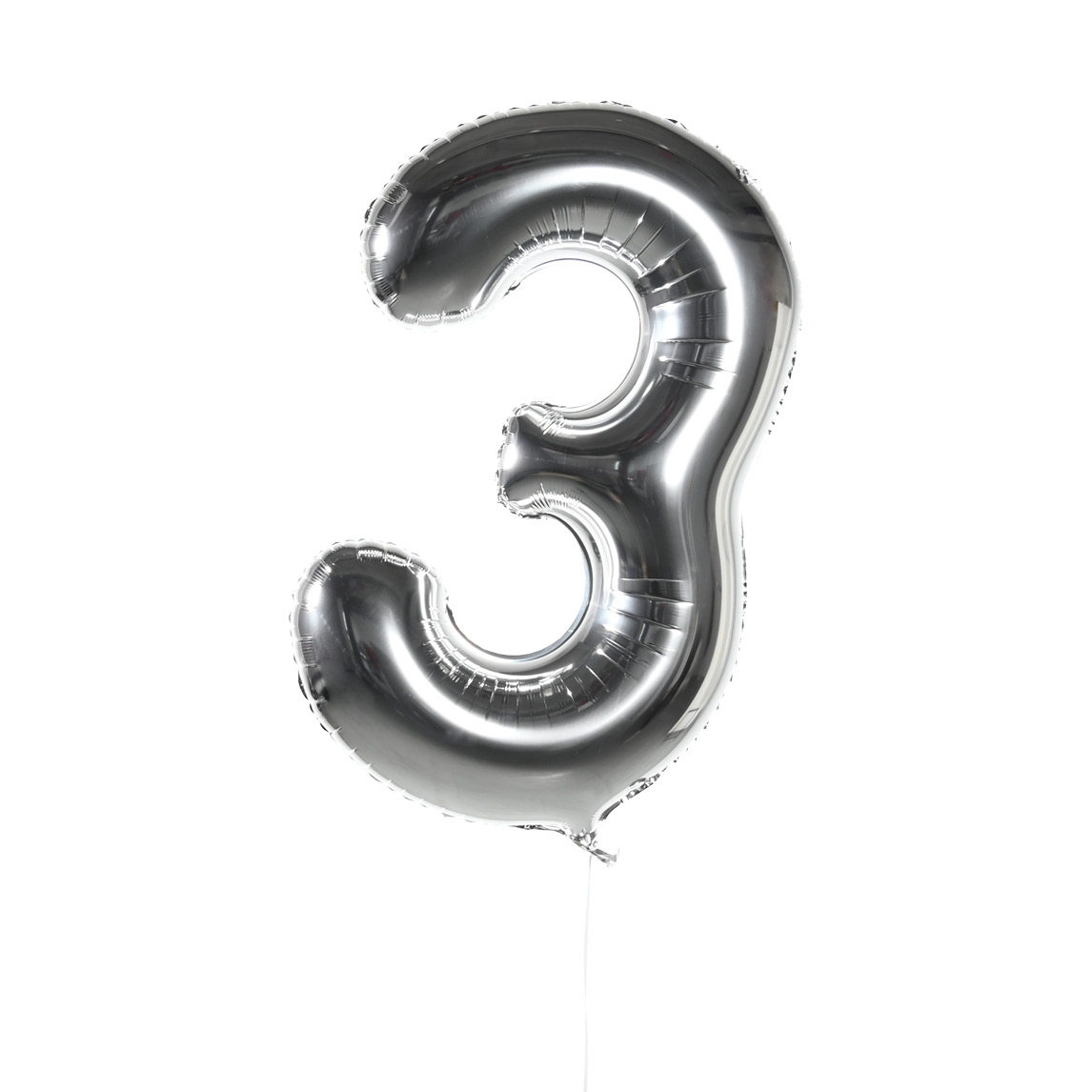Воздушные шары Цифры (серебро) 3 40 дюймовые радужные цифры фольгированные воздушные шары конфетница украшения для дня рождения детские подарочные шары