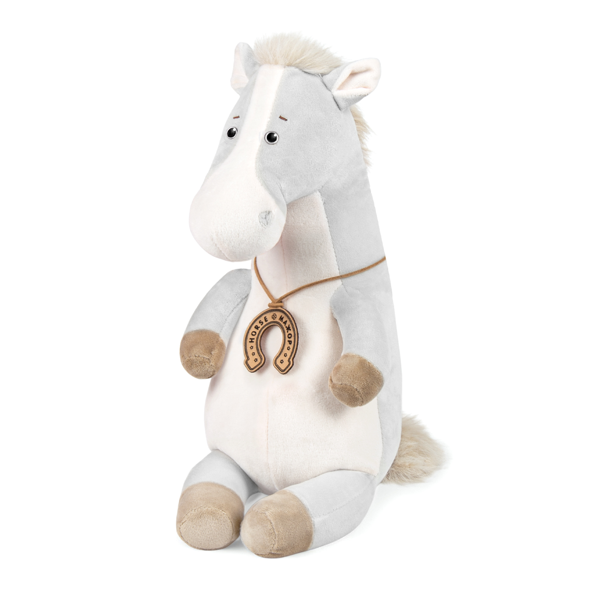 Мягкие игрушки Конь с подковой (25 см)