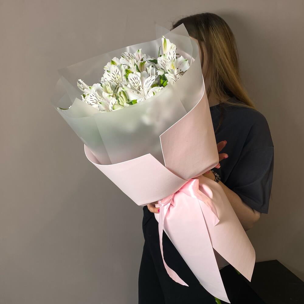 Альстромерии Букет Белый шелест