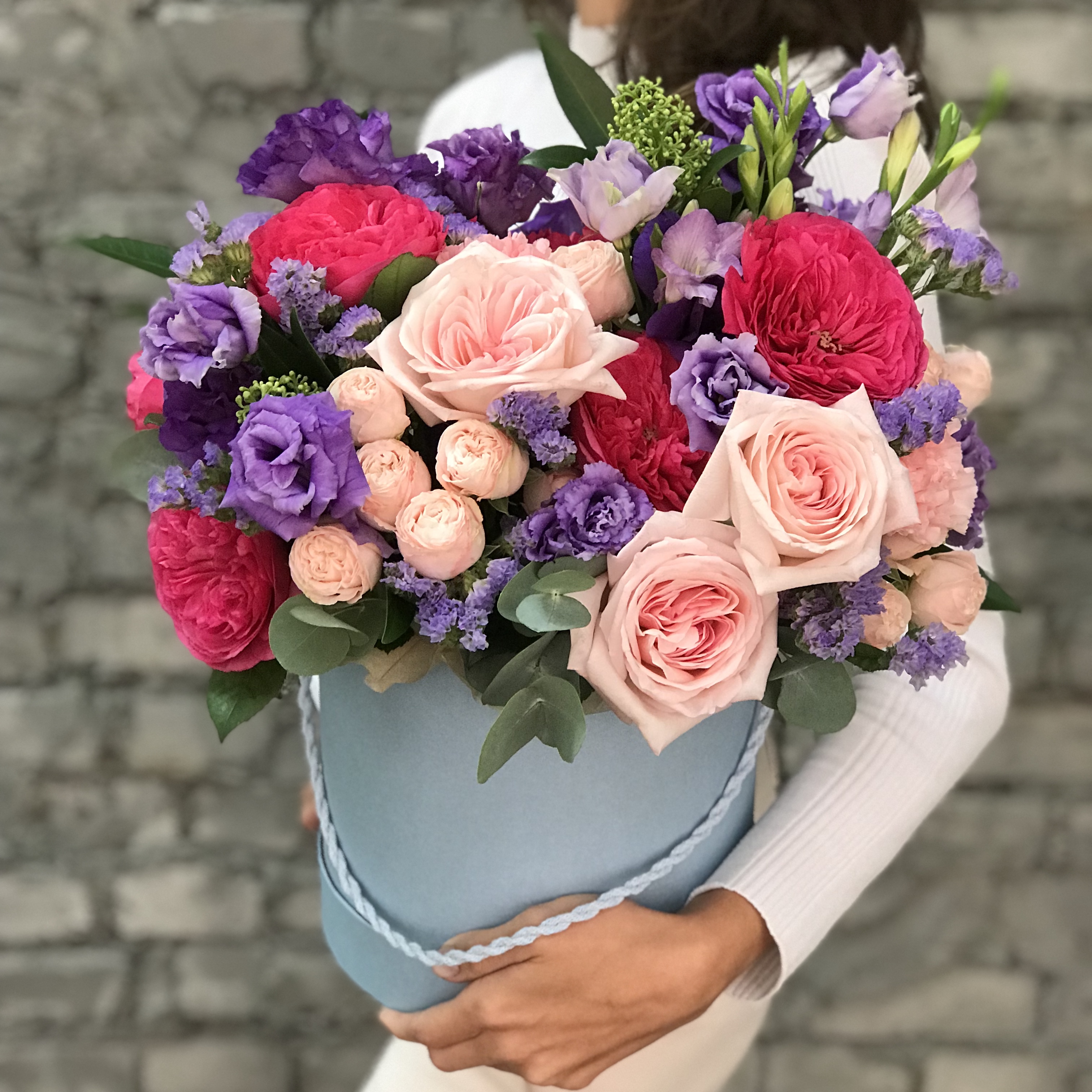 Insta букеты Цветы в коробке Лесная фея