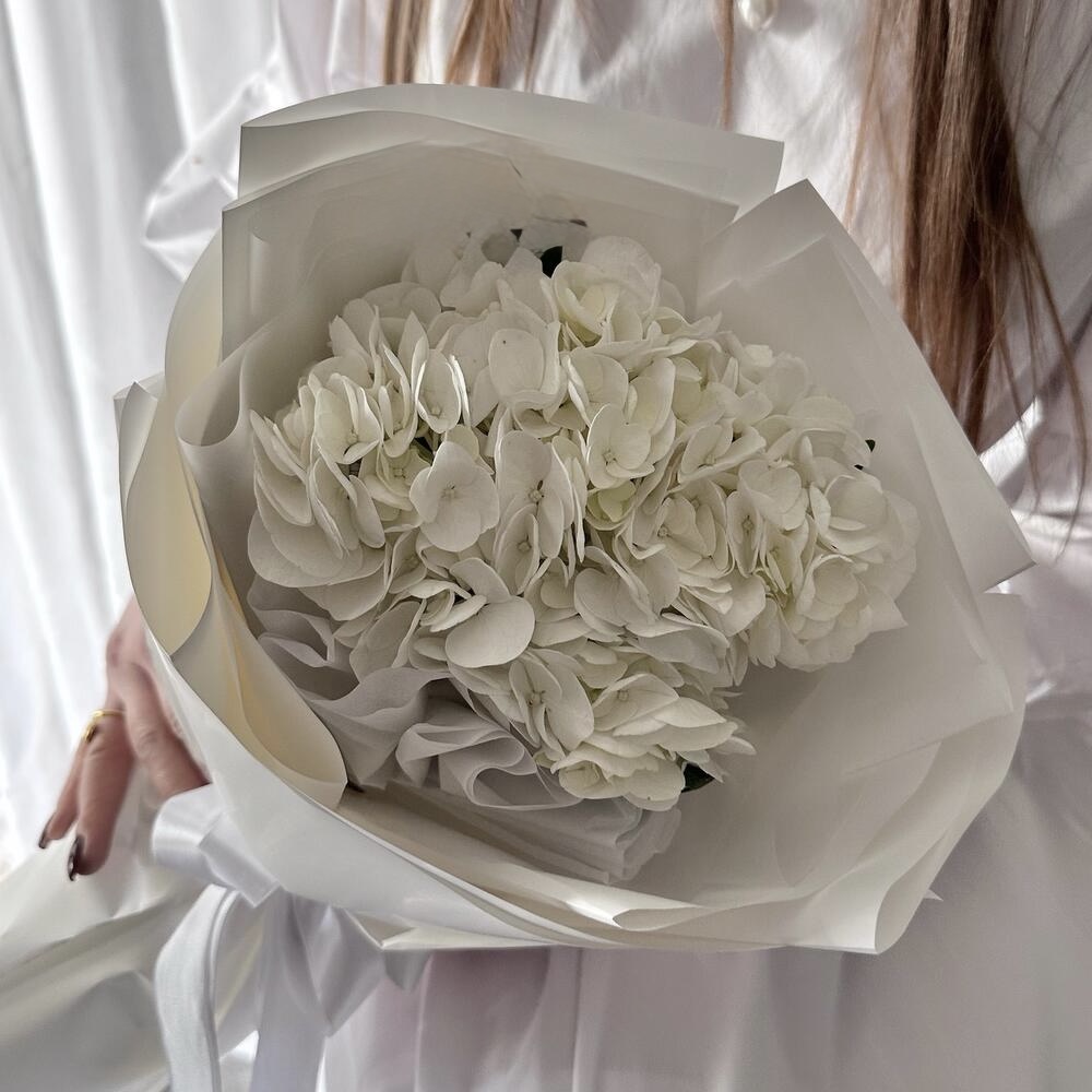 Гортензии Букет Ледяная нежность